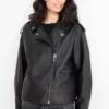 Biker jacket - faux leather black