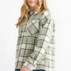 Flannel shirt - check light green