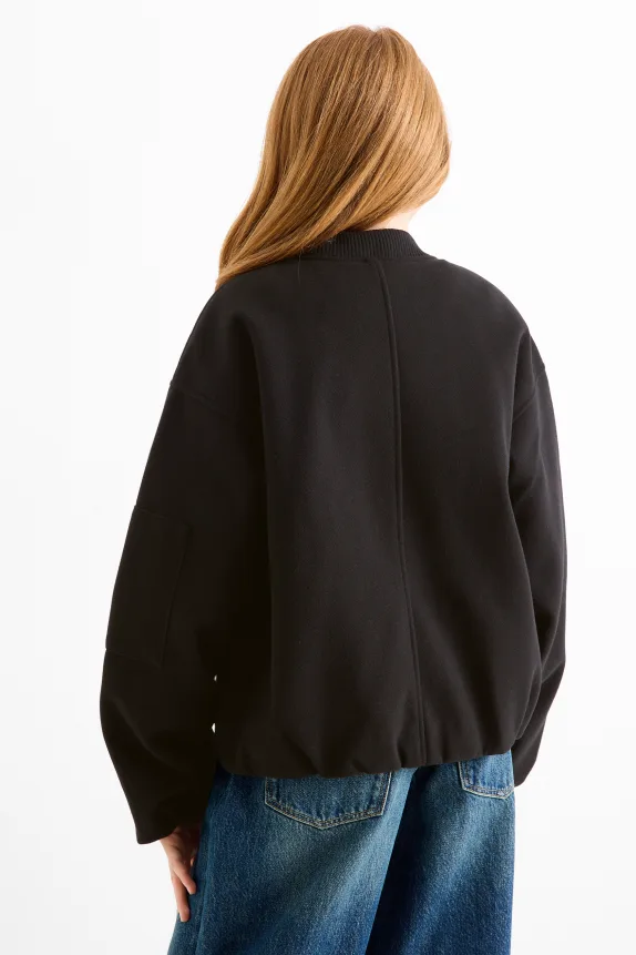 Bomber jacket - lined black