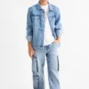 Cargo jeans denim-light blue