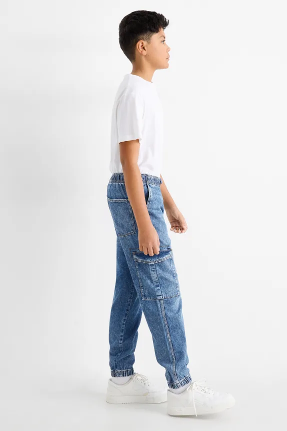 Cargo jeans blue denim