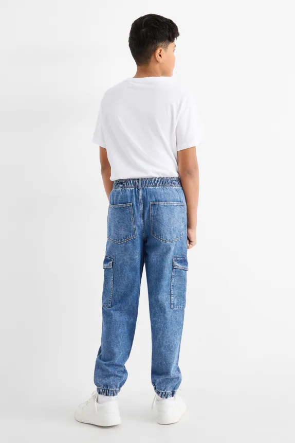 Cargo jeans blue denim