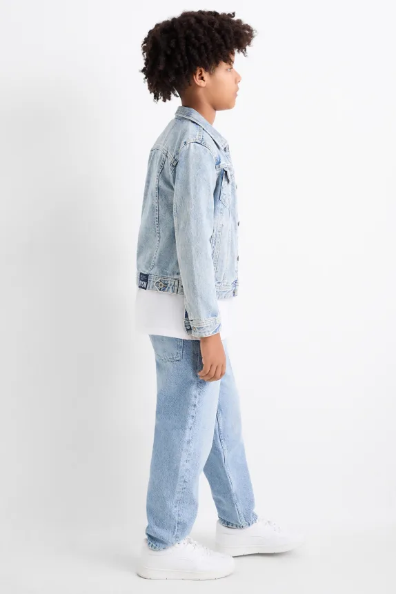 Balloon jeans denim-light blue