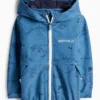Dino - softshell jacket with hood - waterproof blue