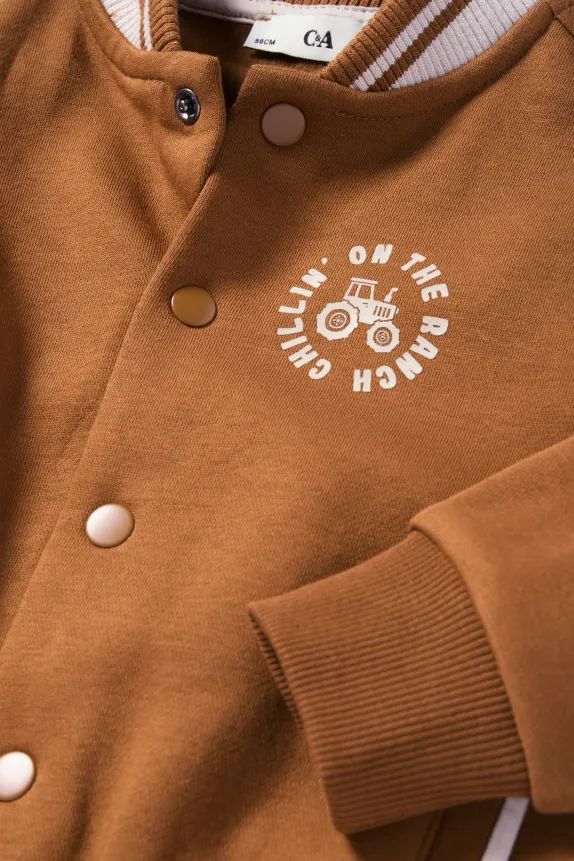Tractor - varsity jacket brown
