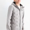 Hybrid jacket with hood gray