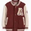 Varsity jacket rust