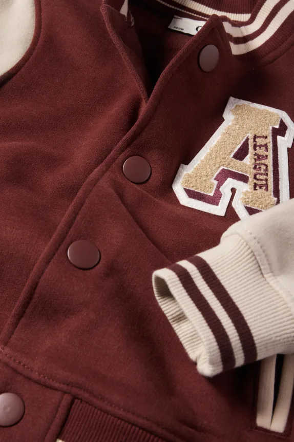 Varsity jacket rust
