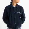New York - corduroy jacket - lined dark blue