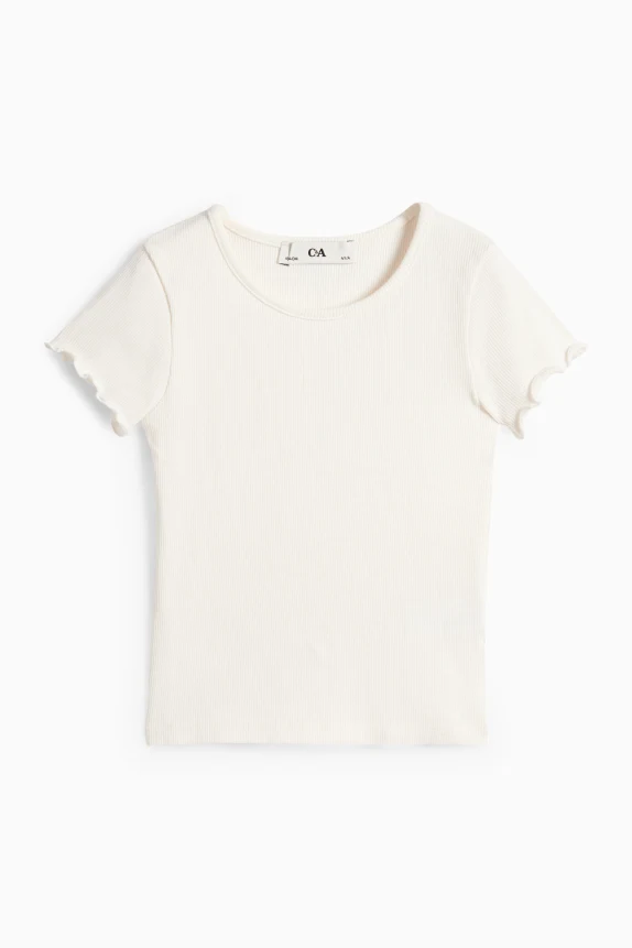 Heart - set - short sleeve T-shirt and denim pinafore dress - 2 piece pink