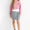 Skirt - check blue