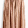 PlissÃ© skirt - shiny - party taupe