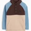Dino - fleece jumper brown / blue