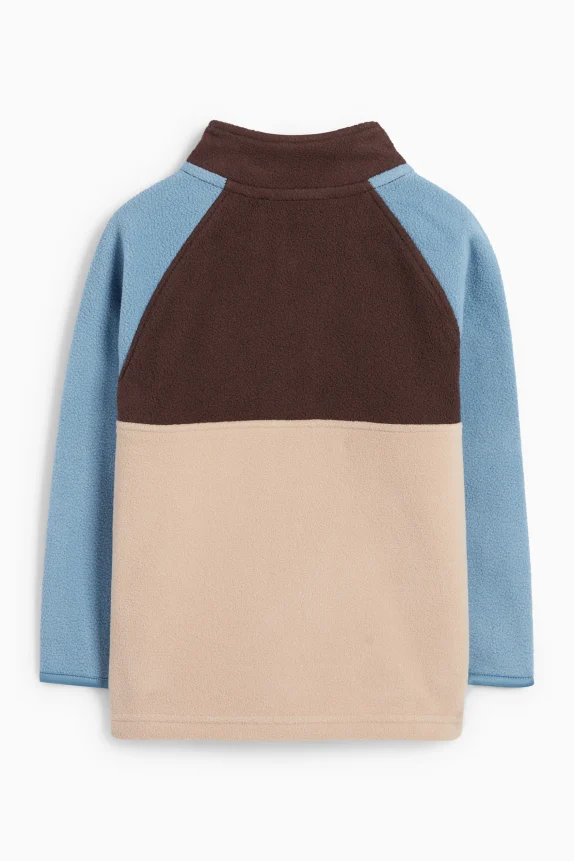 Dino - fleece jumper brown / blue