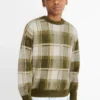 Jumper - check green