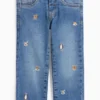 Wild animals - straight jeans - thermal jeans blue denim