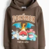 PokÃ©mon - hoodie dark brown