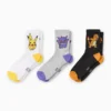 Multipack of 3 - PokÃ©mon - tennis socks with motif gray / black