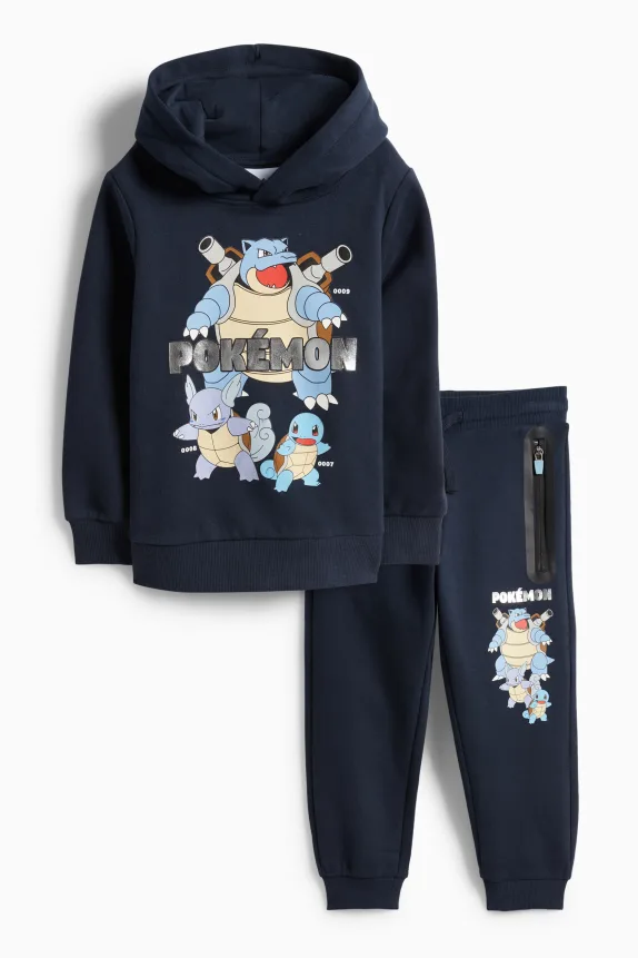 Pokémon - set - hoodie and joggers - 2 piece dark blue