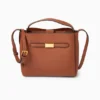 Crossbody bag - faux leather brown