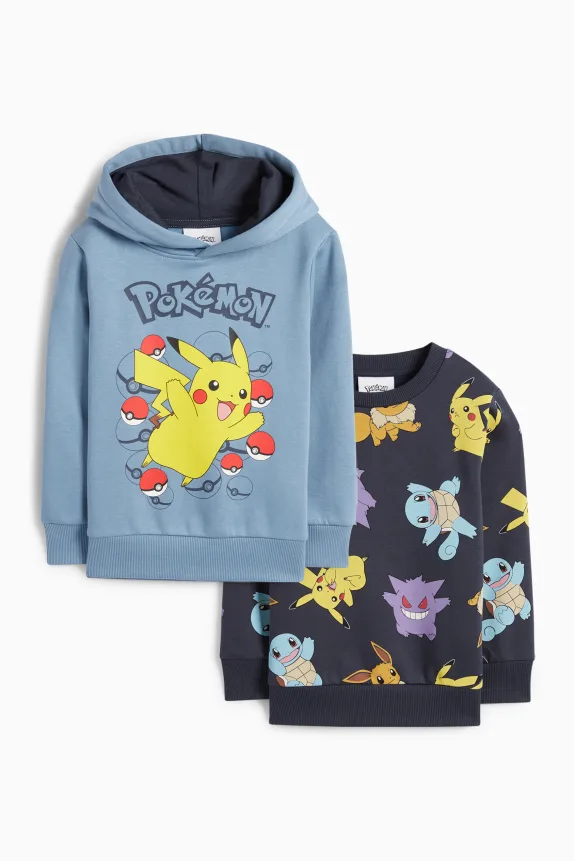 Multipack of 2 - Pokémon - hoodie and sweatshirt blue