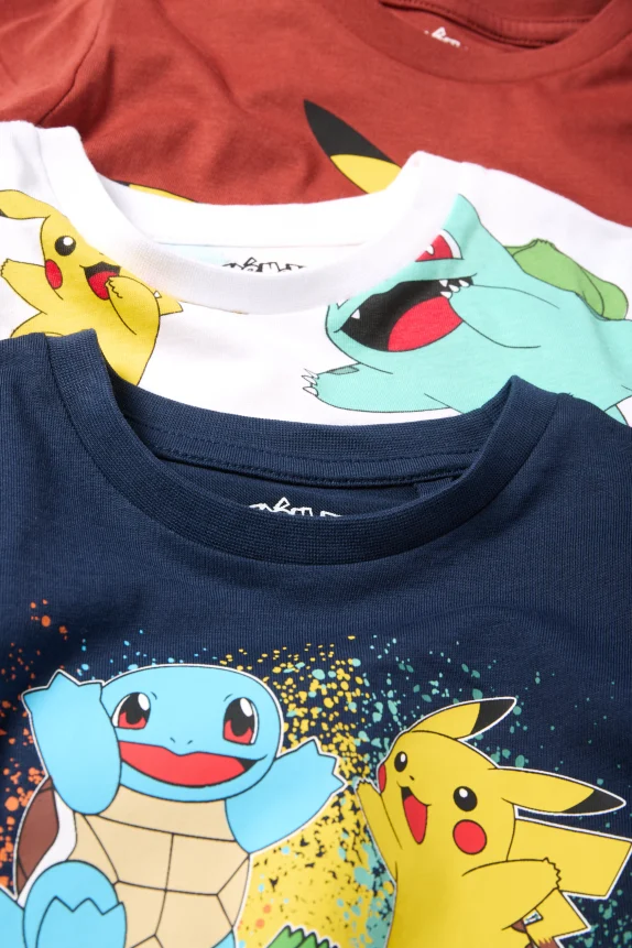 Multipack of 3 - PokÃ©mon - long sleeve top dark blue