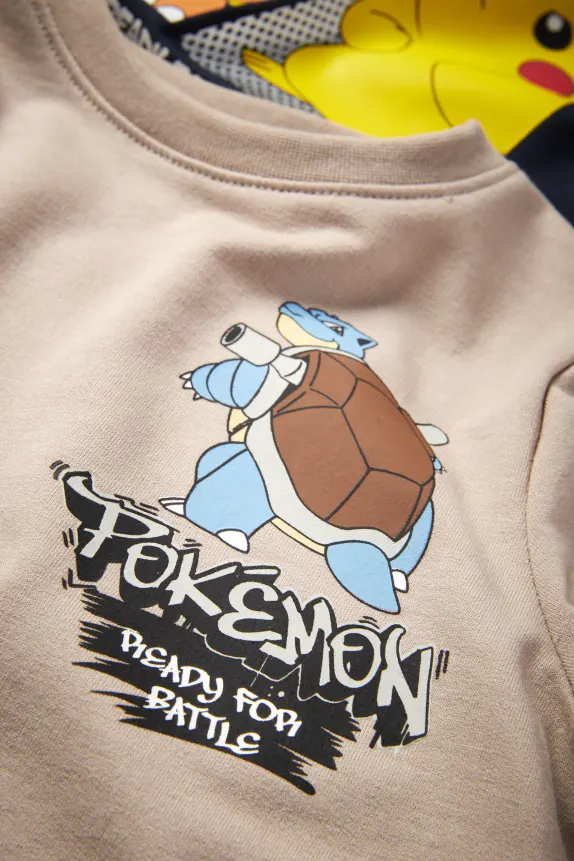 Multipack of 2 - Pokémon - long sleeve top beige