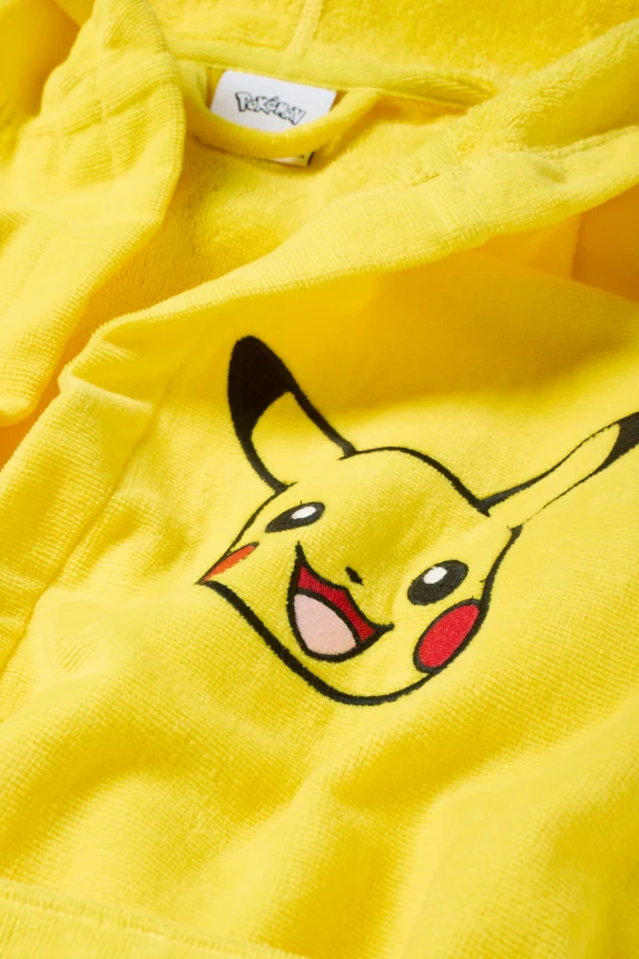 Pokémon - Pikachu - bathrobe with hood yellow