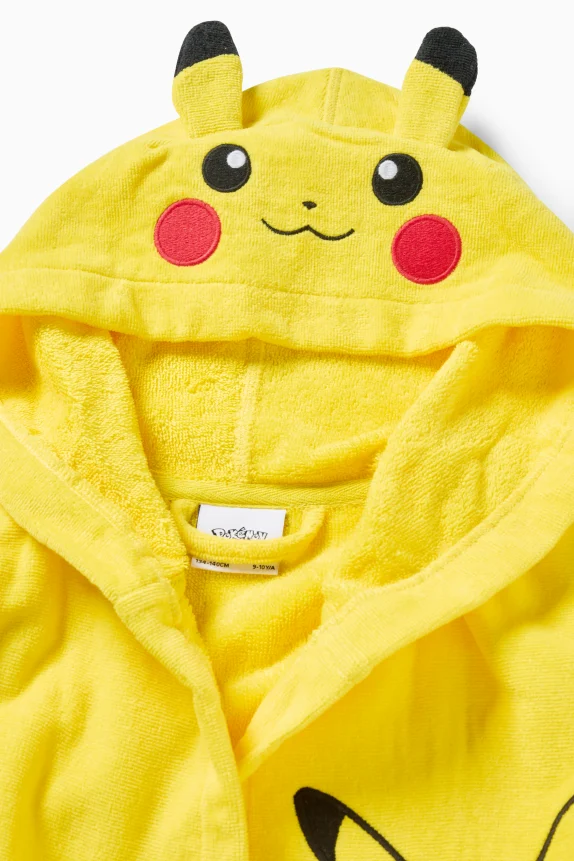 Pokémon - Pikachu - bathrobe with hood yellow