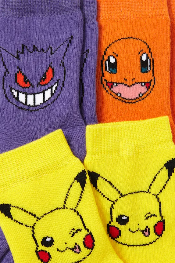Multipack of 3 - PokÃ©mon - warm socks with motif yellow