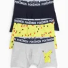 Multipack of 3 - PokÃ©mon - Pikachu - boxer shorts gray