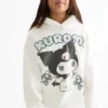 Kuromi - hoodie - shiny white
