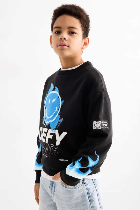 SmileyWorld® - sweatshirt black