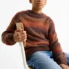 Jumper - patterned brown