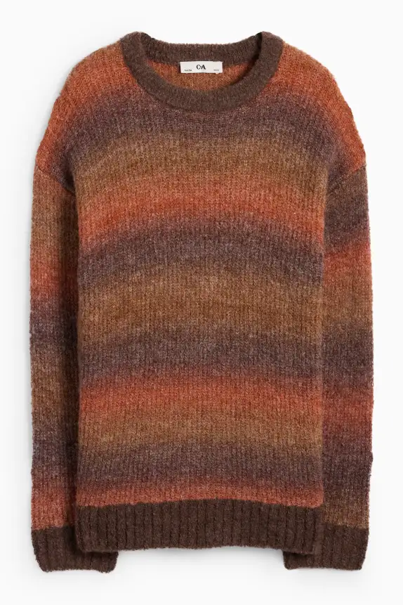 Jumper - patterned brown