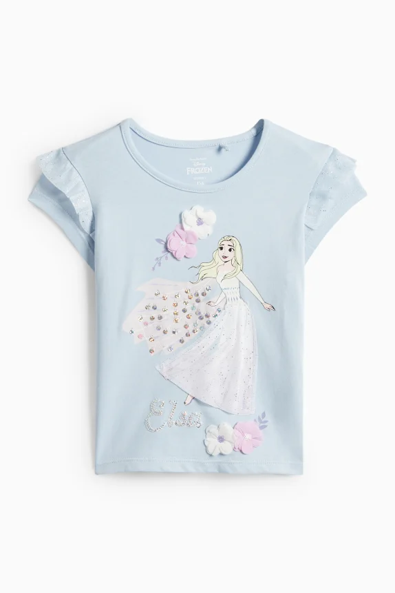 Frozen - short sleeve T-shirt - shiny light blue