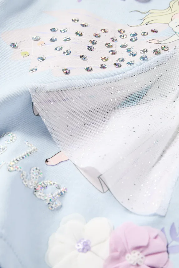 Frozen - short sleeve T-shirt - shiny light blue