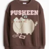 Pusheen - sweatshirt dark brown