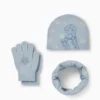 Frozen - set - hat, snood and gloves light blue