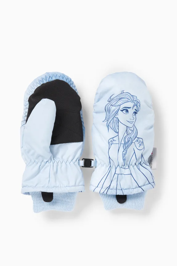 Frozen - mittens light blue