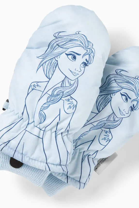 Frozen - mittens light blue