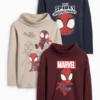 Multipack of 3 - Spidey - turtleneck top bordeaux