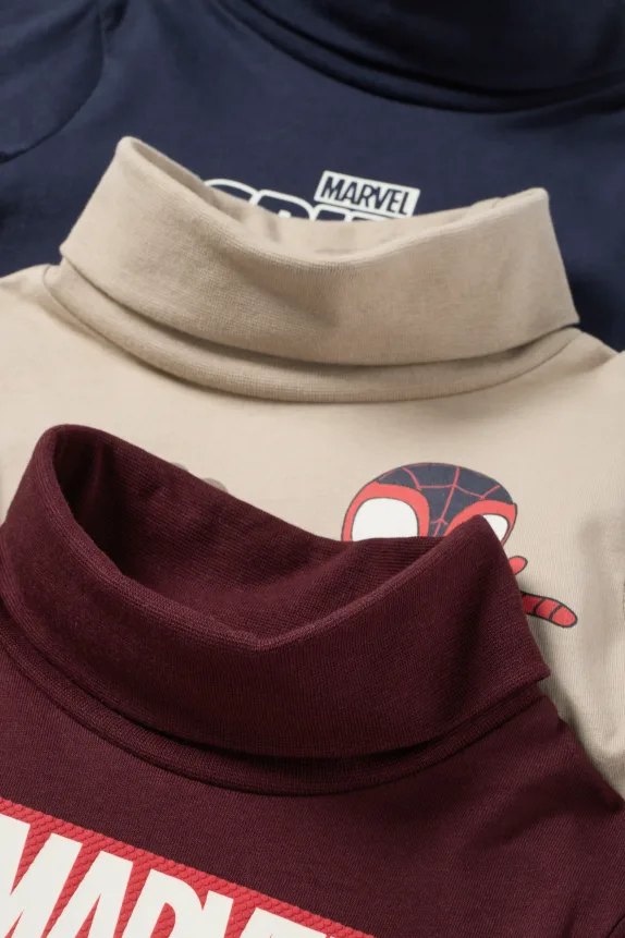 Multipack of 3 - Spidey - turtleneck top bordeaux