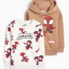 Multipack of 2 - Spidey - hoodie and sweatshirt white / beige
