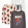 Multipack of 3 - Spider-Man - long sleeve top brown / beige