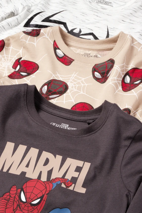 Multipack of 3 - Spider-Man - long sleeve top brown / beige