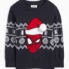 Spider-Man - Christmas jumper dark blue