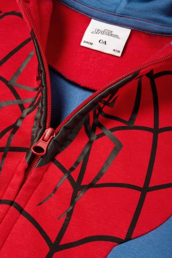 Spider-Man - set - zip-through hoodie and joggers red / dark blue