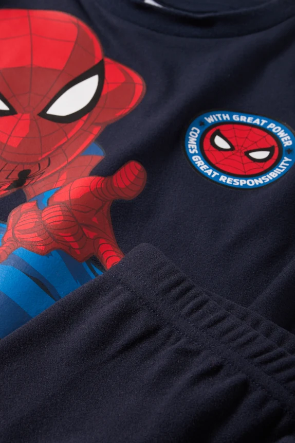 Spider-Man - set - pyjamas and sleep mask - 3 piece dark blue