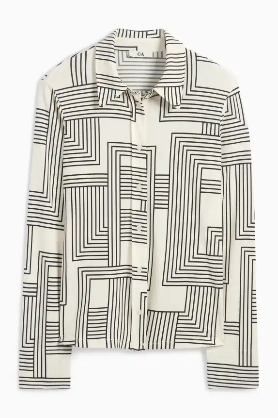 Blouse - patterned cremewhite